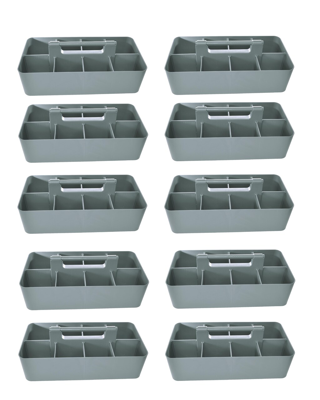 Enjoy Organizer Portable Caddy with Handle – 8-Compartment Storage Bin with Removable Dividers for Office, Crafts, and Home – Made in USA